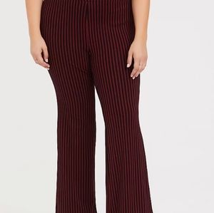 NWOT Torrid black and red wide leg pants